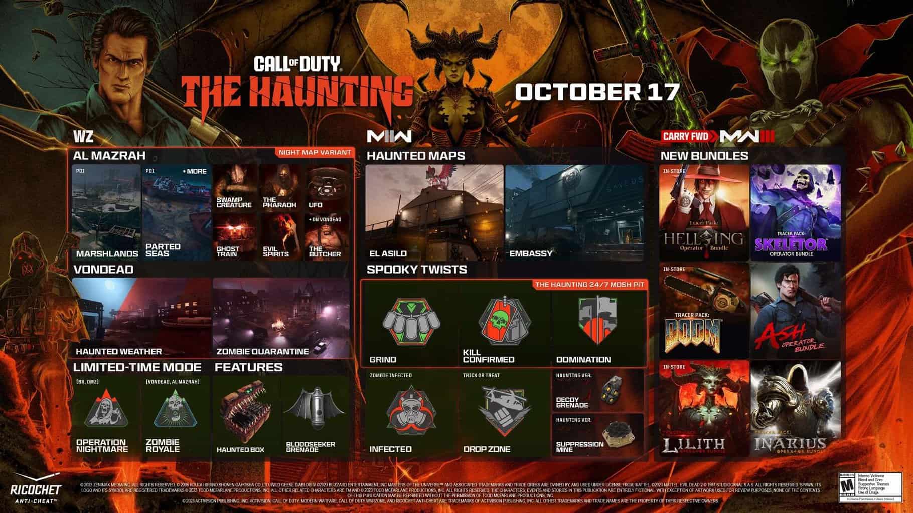 Cod Jason Bundle Call of Duty Friday The 13th Crossover, Jason Operator & The Haunting ...