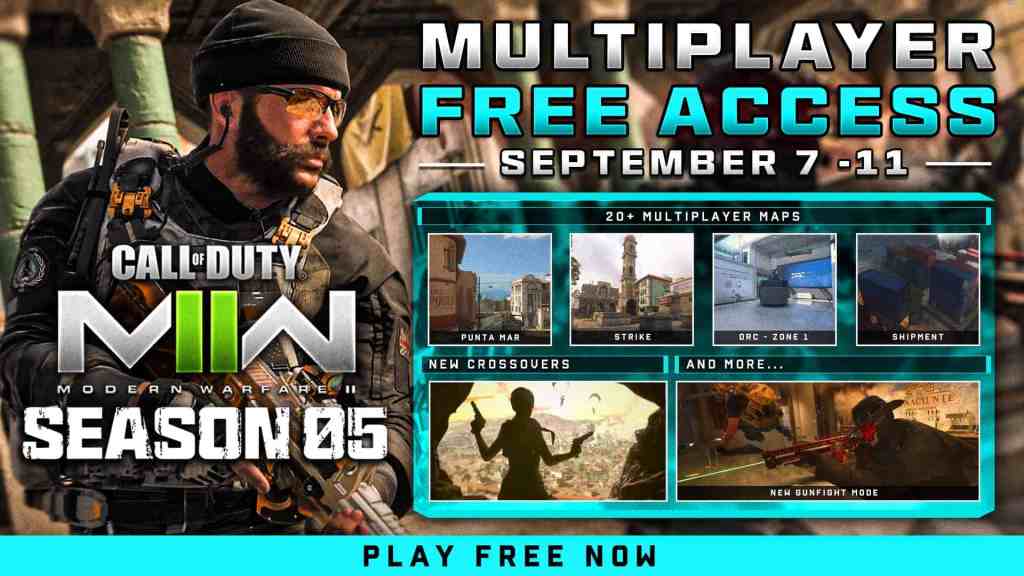 Modern Warfare 2 Season 5 Free Access Weekend Start Time & Details
