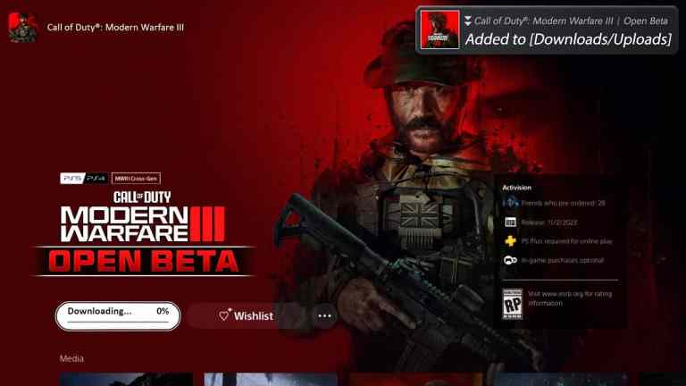 Modern Warfare 3 Beta Download, Start Times & File Size