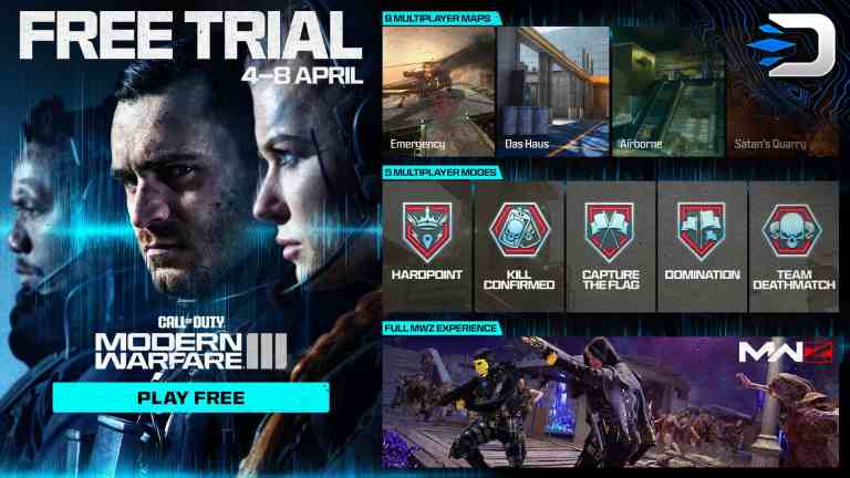 MODERN WARFARE 3 SEASON 3 FREE TRIAL DOWNLOAD, CONTENT & STARTING TIMES