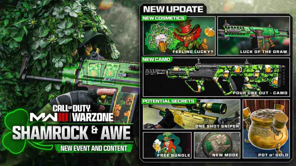 MW3 St Patrick’s Day Event, Release Date and Rewards | Warzone Season 2 Reloaded
