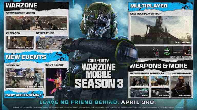 WARZONE MOBILE SEASON 3 UPDATE, CONTENT AND DOWNLOAD