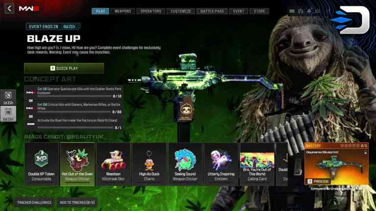 MW3 ‘Blaze Up’ & ‘High Trip’ Event Rewards & Challenges | Warzone Season 3