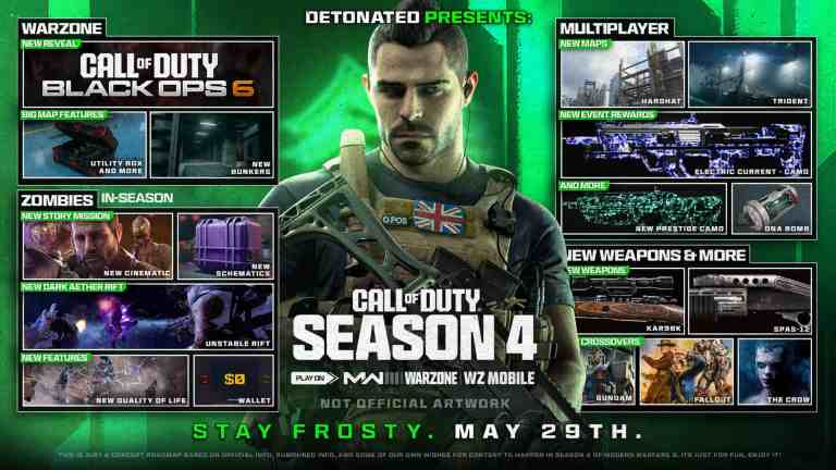 MODERN WARFARE 3 SEASON 4 CONTENT, GAMEPLAY & START TIMES