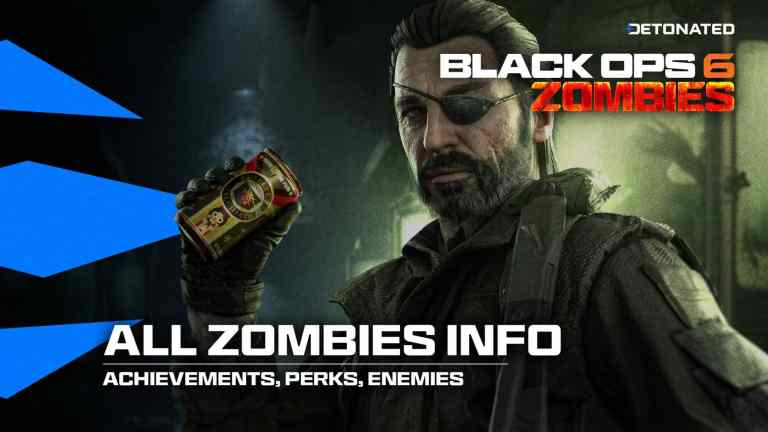All Black Ops 6 Zombies Achievements and Info with Weaver holding Melee Macchiato Perk