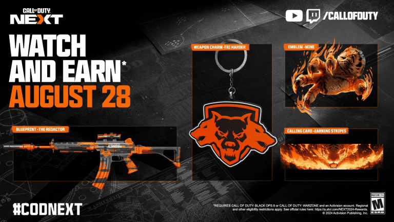The Black Ops 6 COD NEXT Youtube & Twitch Stream Viewership Drop Rewards