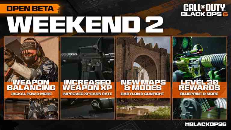Black Ops 6 BETA Weekend 2 Content Roadmap - Open Access