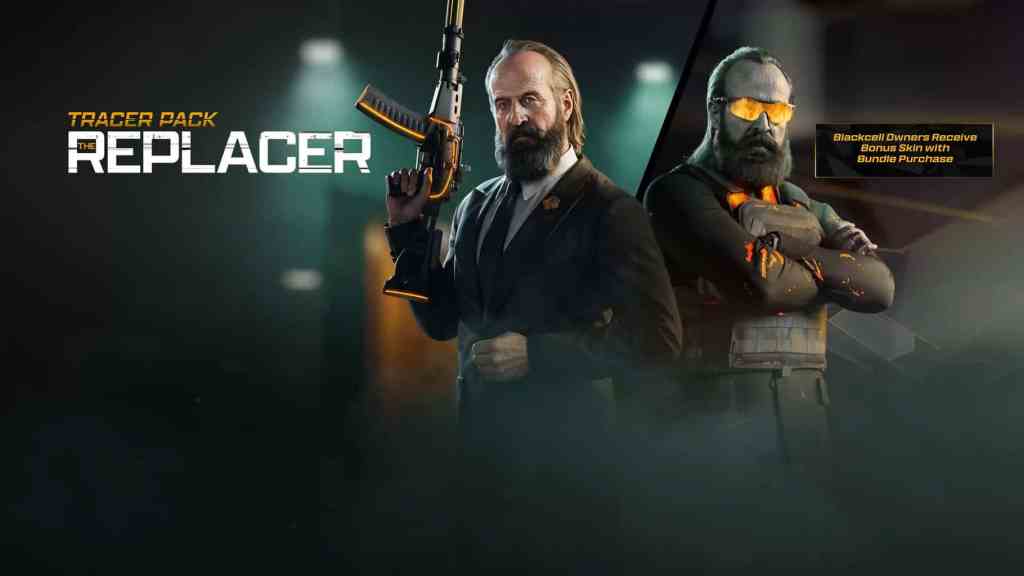 Black Ops 6 Bundle Artwork Billboard for the Tracer Pack: The Replacer - Operator Bundle