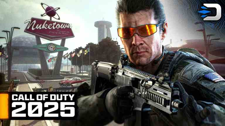 David Mason standing in front of Nuketown 2025 - Call of Duty 2025 (BO7)