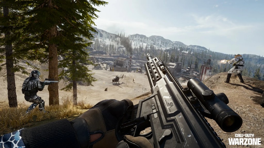 An operator using the Kilo 141 Assault Rifle in Call of Duty Warzone Verdansk, Season 3.