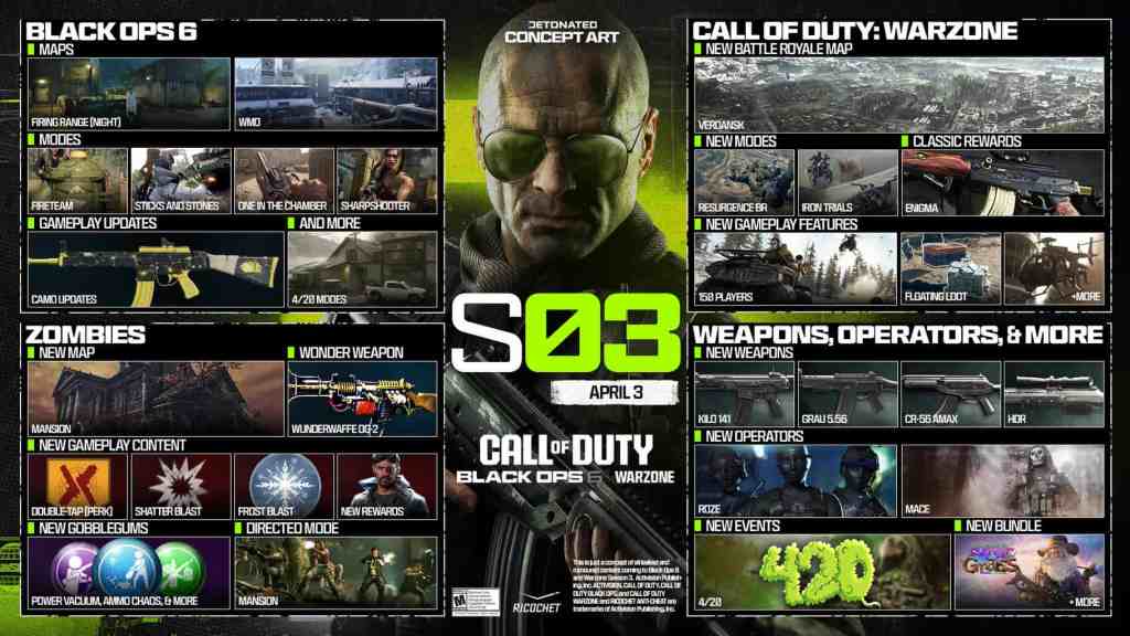 Black Ops 6 Season 3 Roadmap