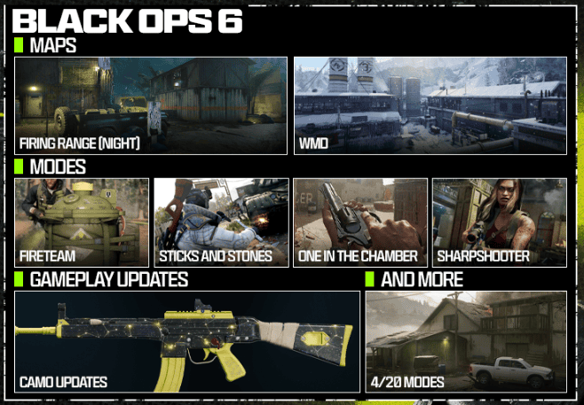 Black Ops 6 Season 3 Roadmap - Multiplayer Content