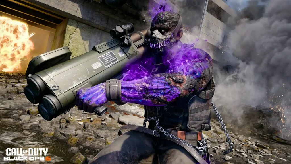 Stitch Operator holding the returning Grim Reaper scorestreak in Black Ops 6 Season 4.