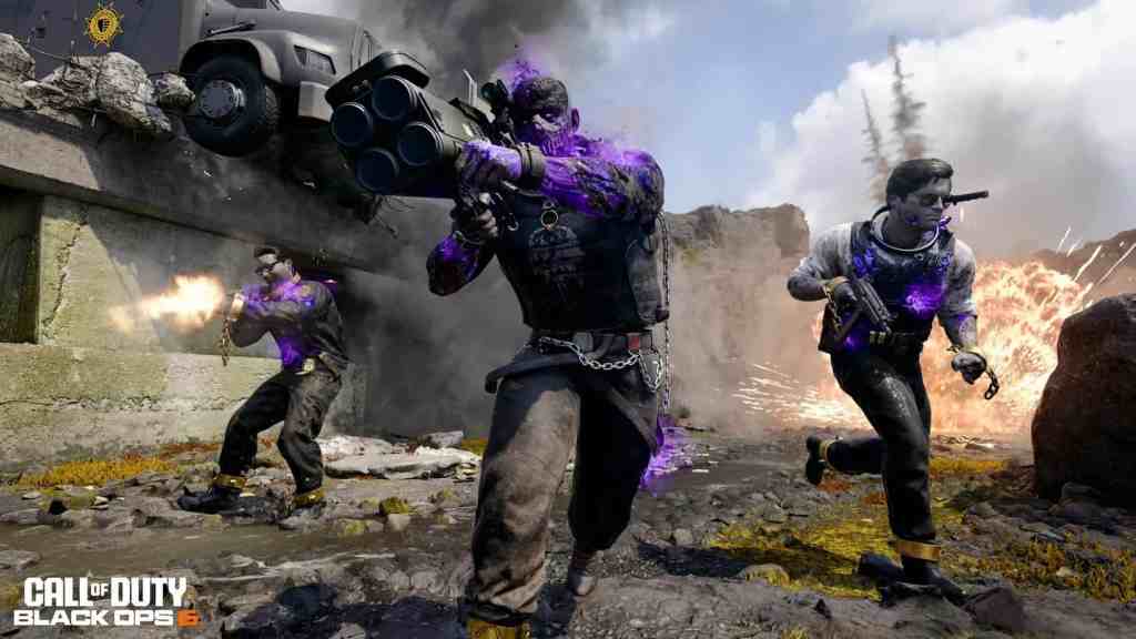 Different Operator Skins fighting with new Weapon Blueprints through the Season 4 BlackCell & BattlePass.