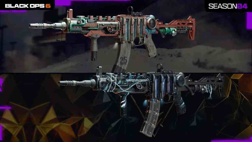 “Drain Hazard” & “Drain Hazard BlackCell” blueprints for Model L Assault Rifle in Black Ops 6 Season 4. 