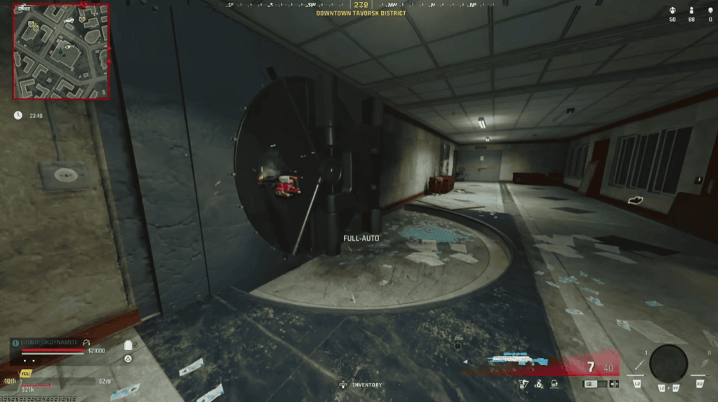 Screenshot of the Bank Vault in Warzone Verdansk.