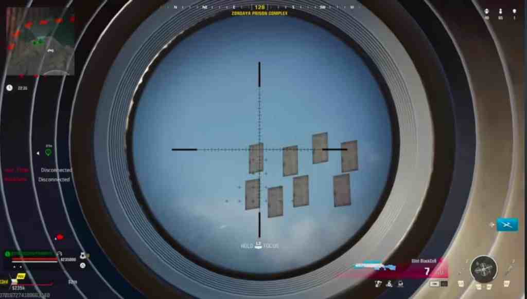 Screenshot of the floating doors in Warzone Verdansk.