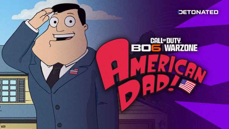 Stan Smith operator next to the BO6, Warzone, & American Dad logo.