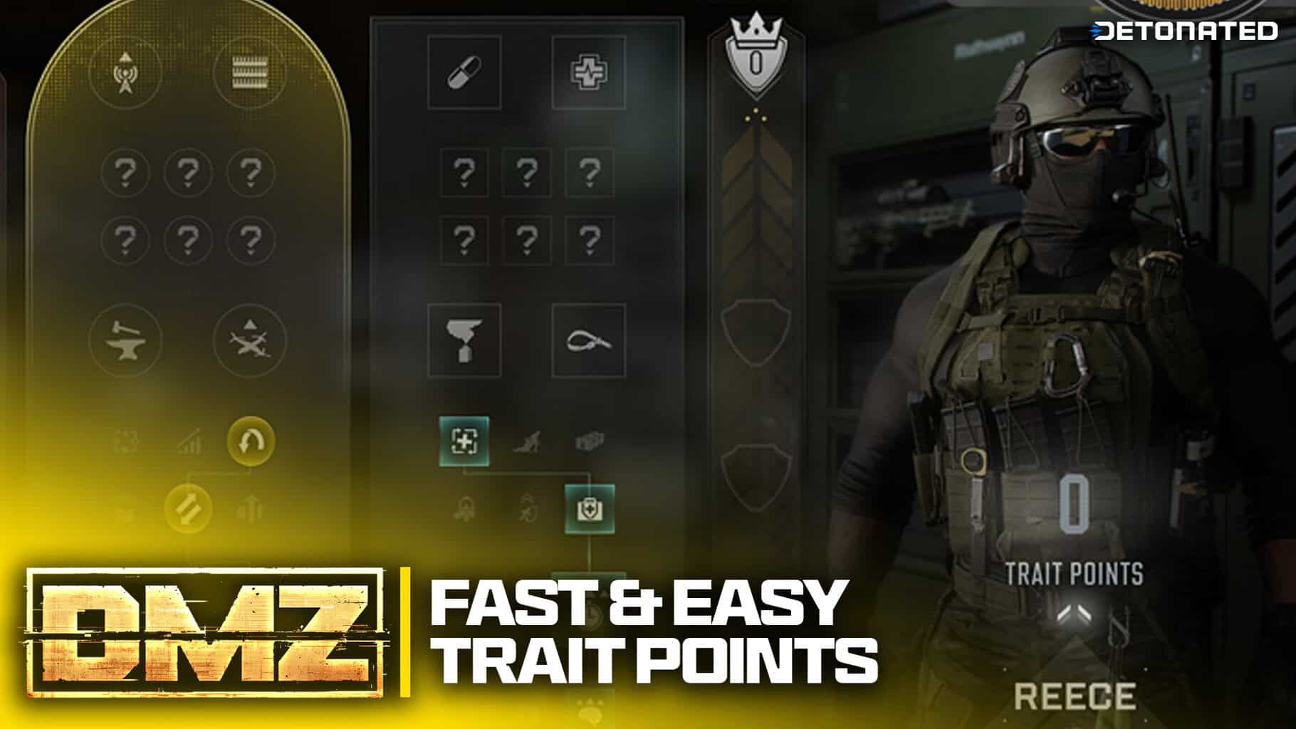How To Earn DMZ Trait Points Fast in Modern Warfare 4